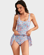 One Piece Tummy Control Tie Knot Swimsuit