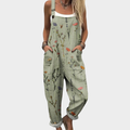 Odalys Green Print Jumpsuit
