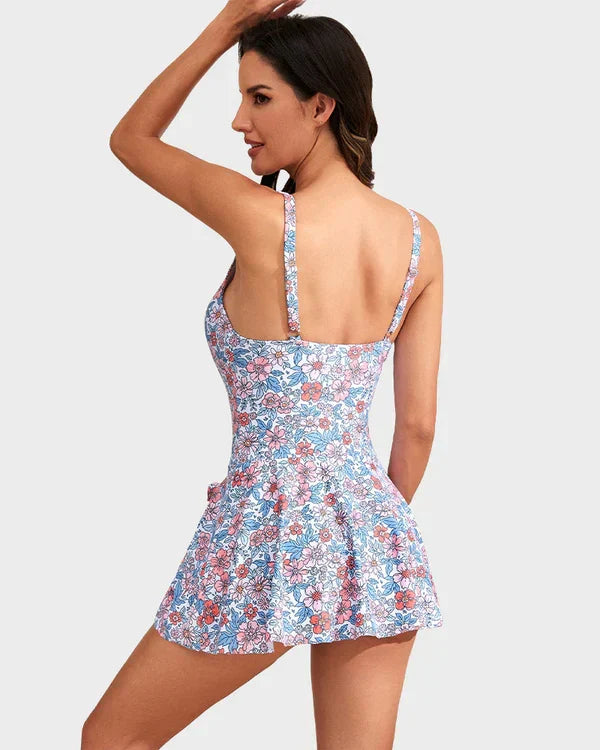 One Piece Tummy Control Tie Knot Swimsuit