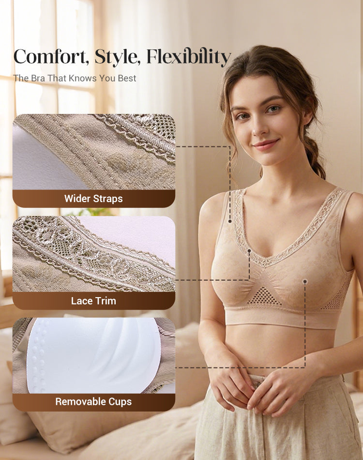 Women’s Seamless Lace Support Bra