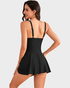 One Piece Tummy Control Tie Knot Swimsuit