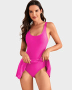 One Piece Tummy Control Tie Knot Swimsuit