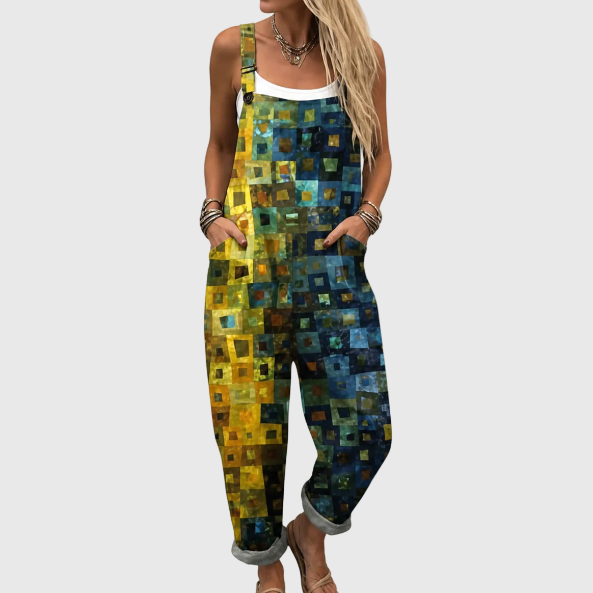 Malvina Elegant Mosaic Jumpsuit