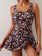One Piece Tummy Control Tie Knot Swimsuit