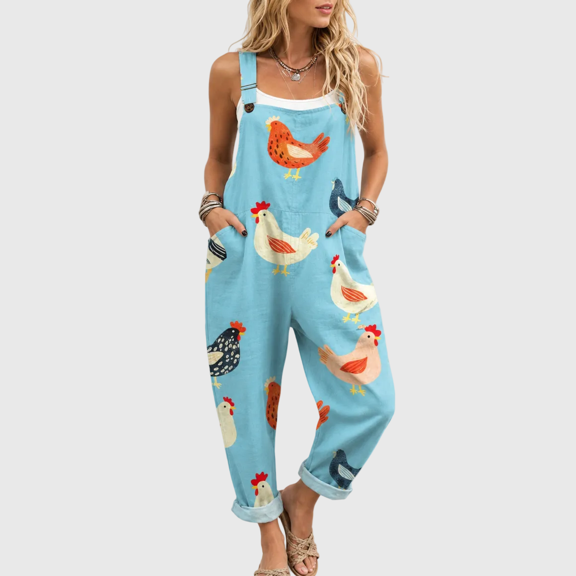Imogen Blue Chicken Jumpsuit