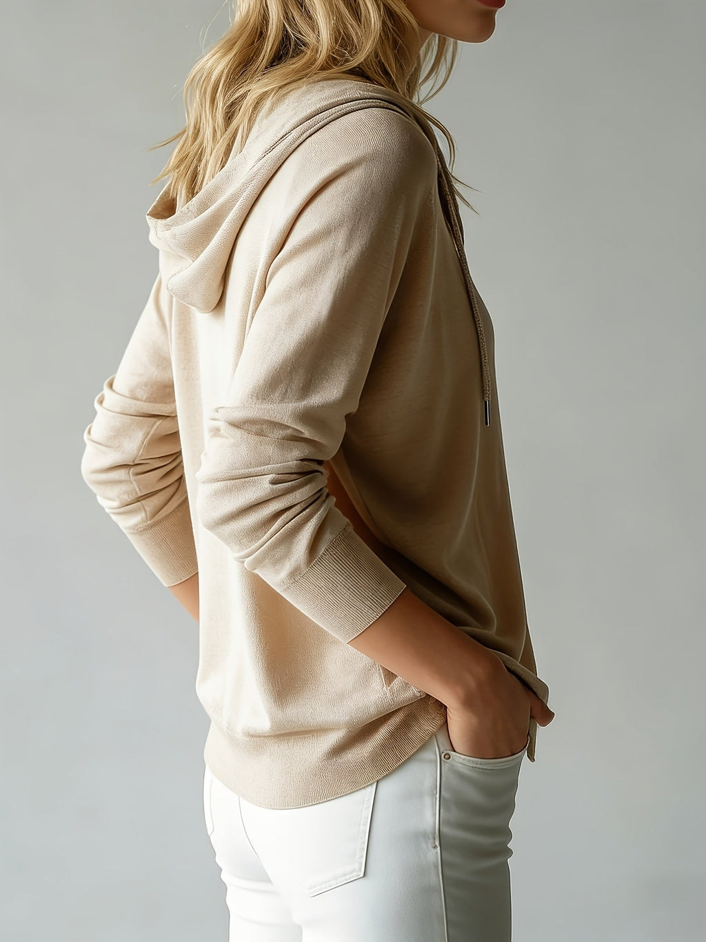 Florence | Apricot Hooded Cardigan