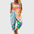 Dahlia Multicolor Patchwork Dungaree