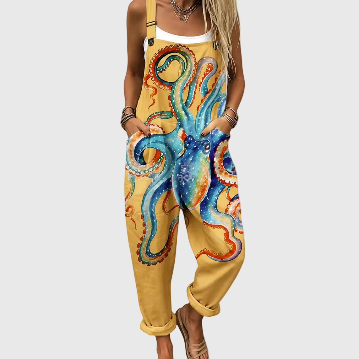 Cecilia Marine Octopus Jumpsuit