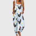 Blythe Chicken Pattern Jumpsuit