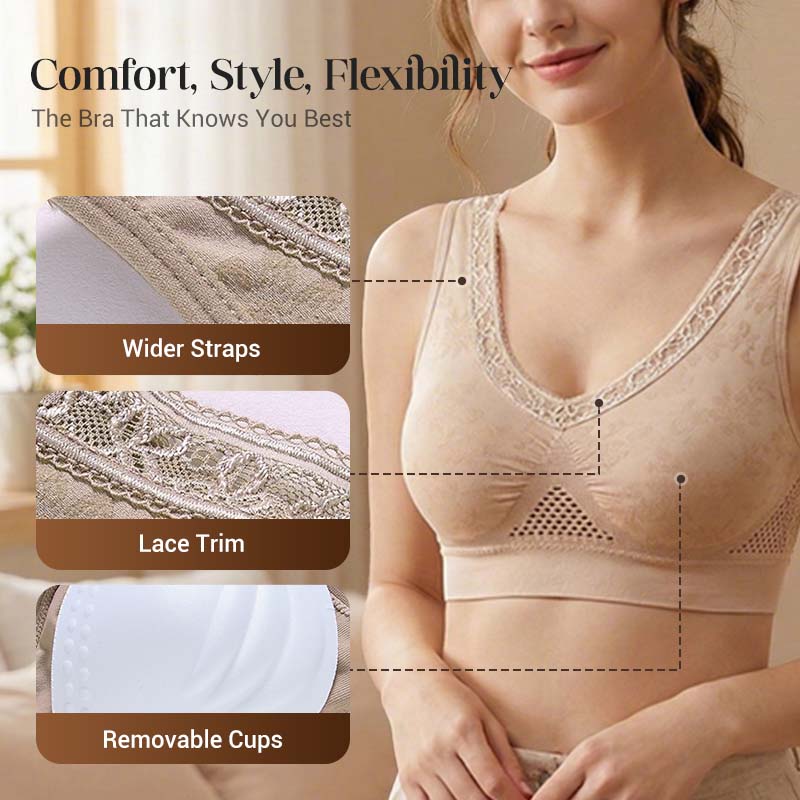 Women’s Seamless Lace Support Bra