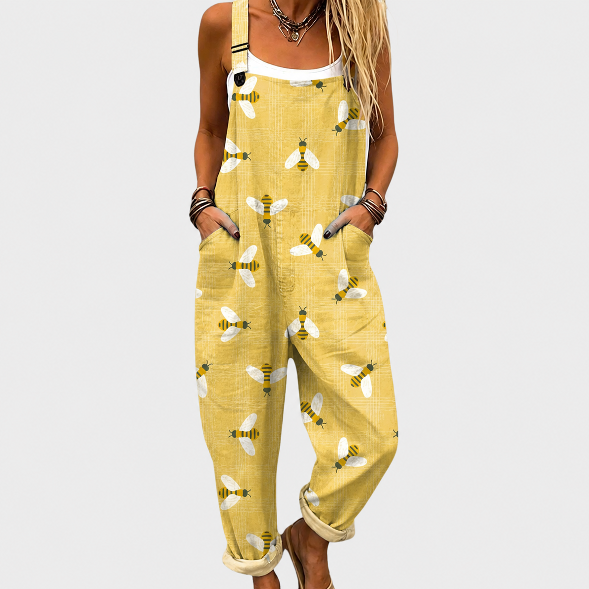 Delphina Floral Print Dungaree