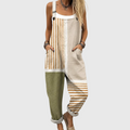 Marguerite Khaki Stripes Jumpsuit