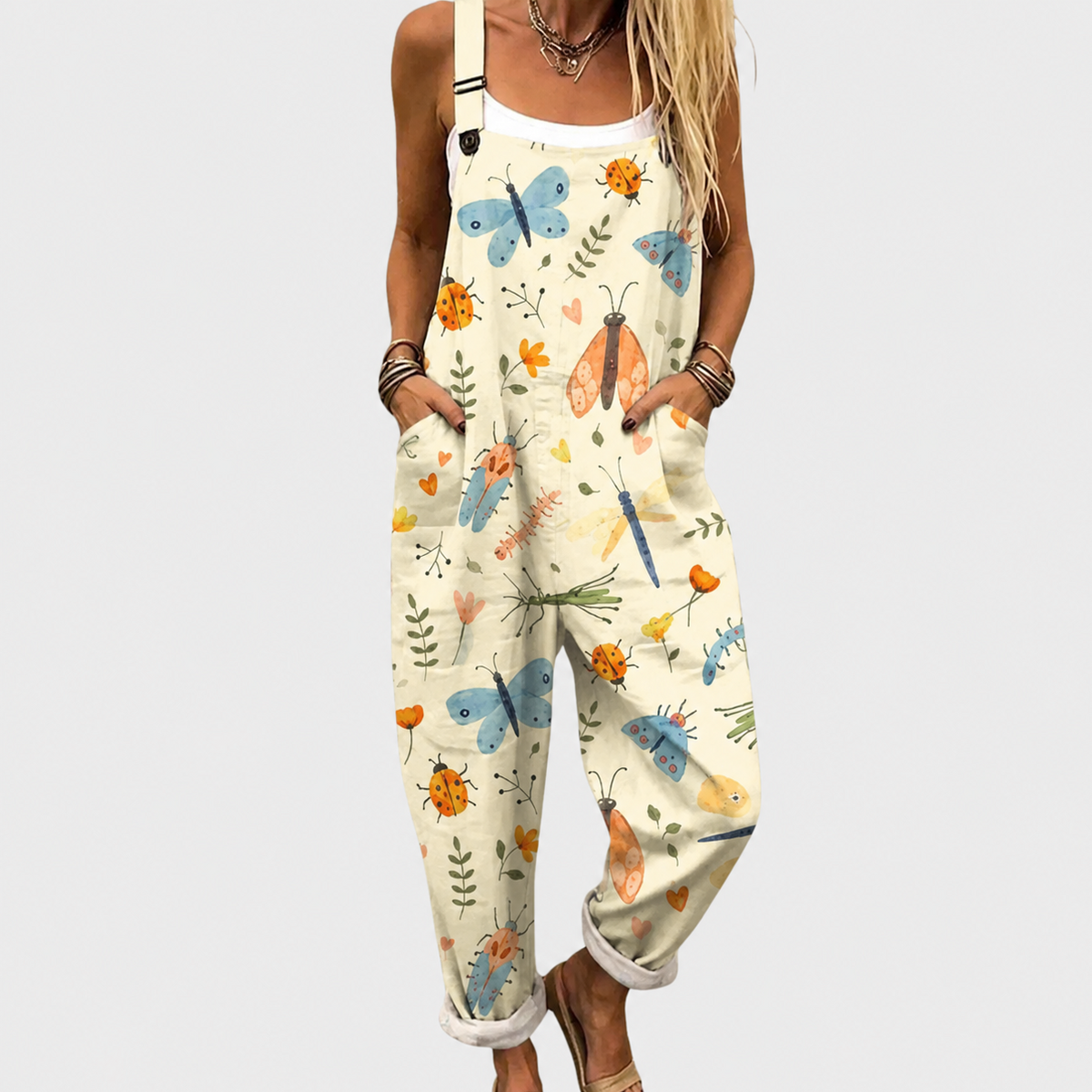 Margaret Butterfly Dragonfly Dungaree