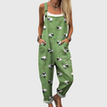 Oriana Green Sheep Jumpsuit