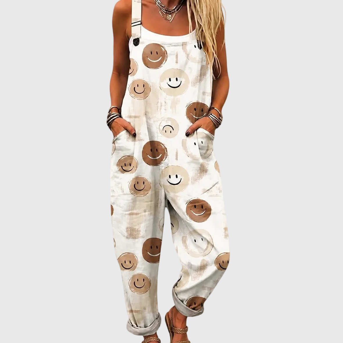Marjorie Smiley Face Jumpsuit