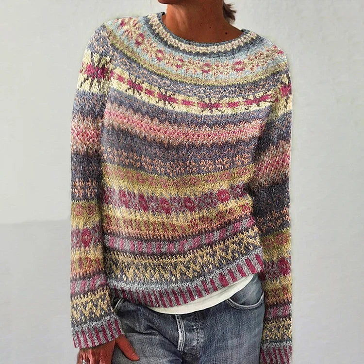 Georgina | Retro Icelandic Knit Sweater