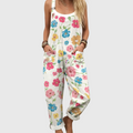 Agnes Pink Flower Jumpsuit