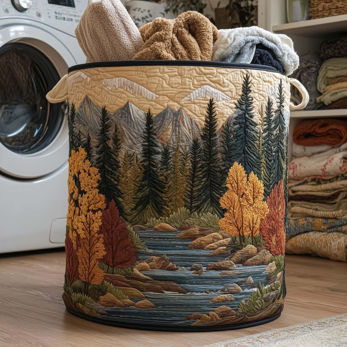 LAUNDRY BAG | Autumn River Forest