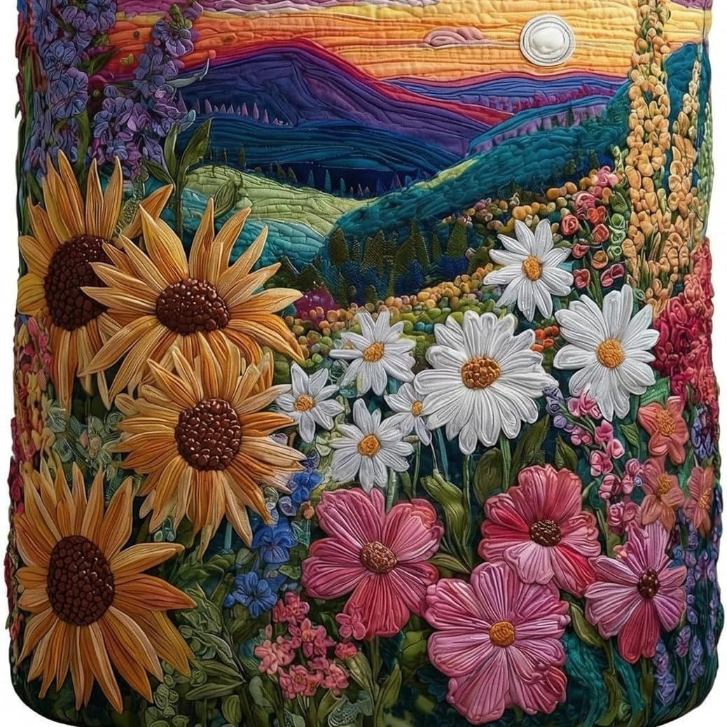 LAUNDRY BAG | Sunset Wildflower Meadow detail
