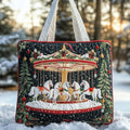 ARTISAN BAG | Christmas Carousel Horses
