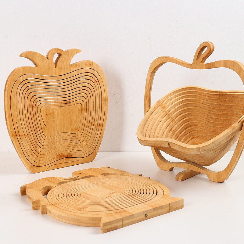 Foldable Bamboo Fruit Basket