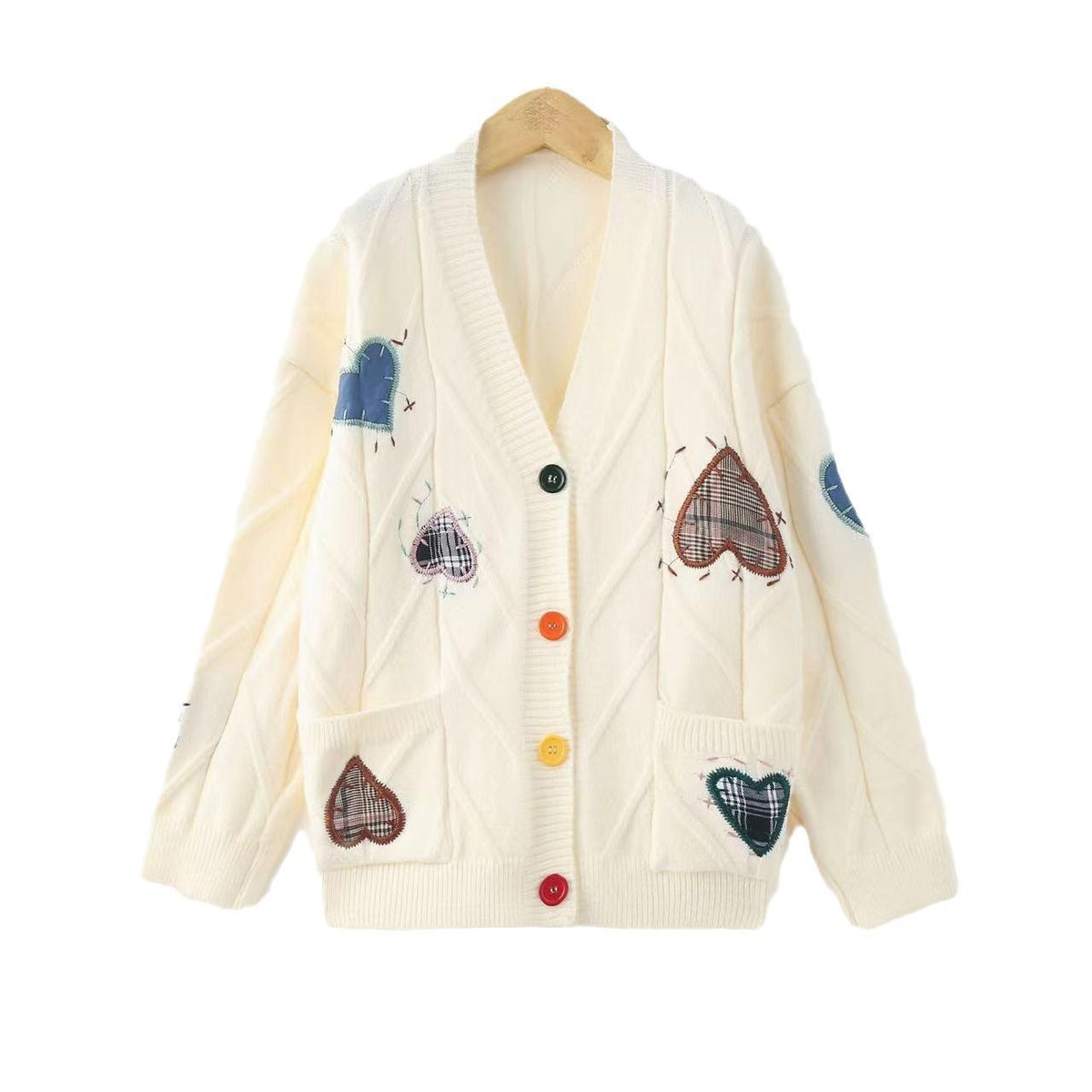 Beatrix | Heart Patch Cardigan