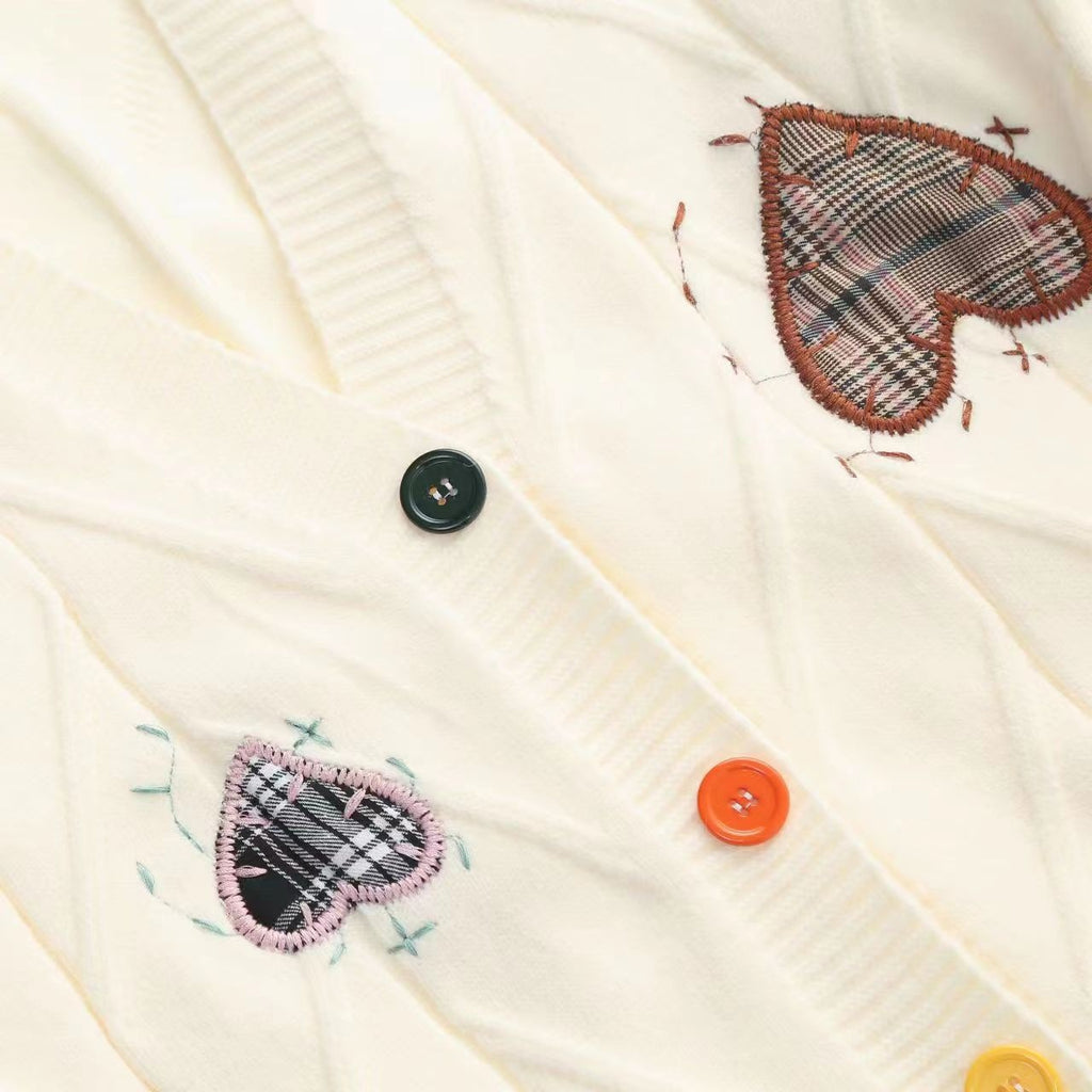 Beatrix | Heart Patch Cardigan