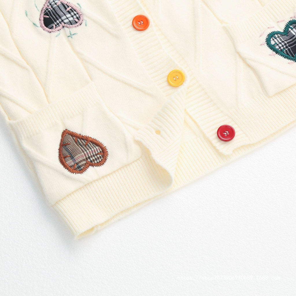 Beatrix | Heart Patch Cardigan