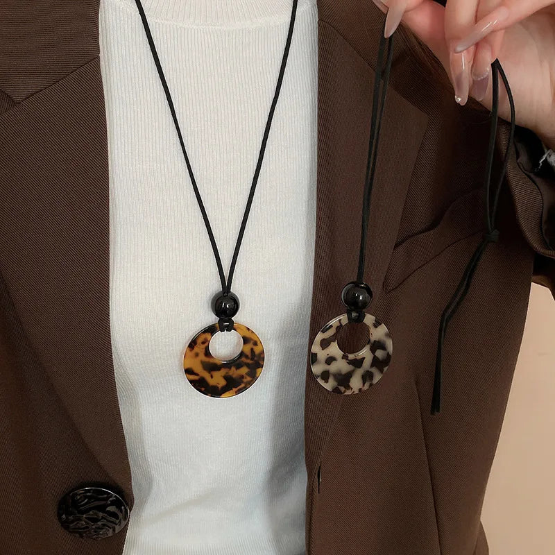 Eleanor Leopard Print Necklace