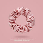 100% Pure Mulberry Silk Scrunchies Hair Bands Ties Gum Elastics Ponytail Holders Pure Color for Women Girls 19 Momme 1.5CM