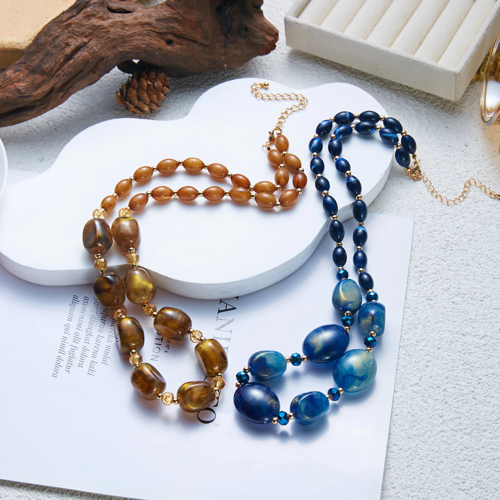 Constance Vintage Resin Necklace
