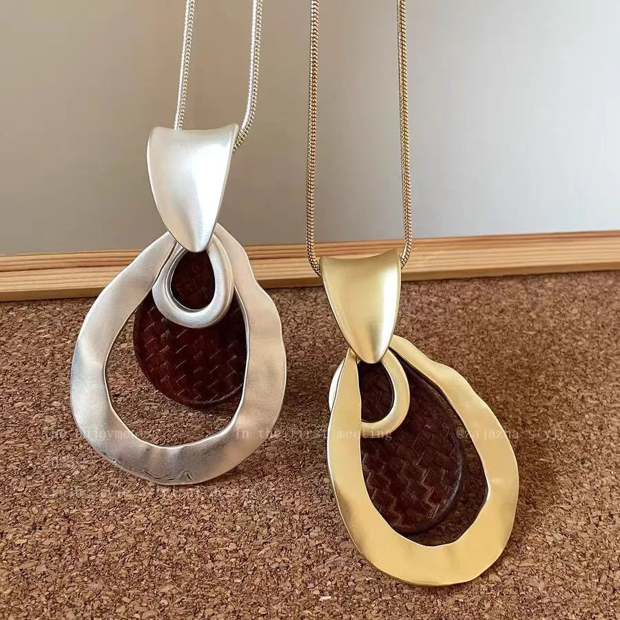 Marjorie Wooden Chip Necklace