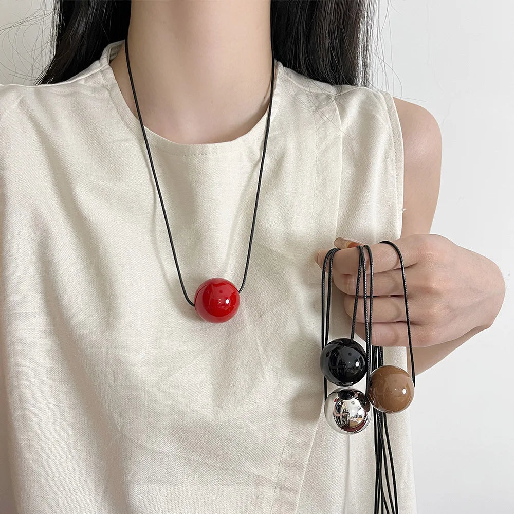 Winifred Geometric Ball Necklace