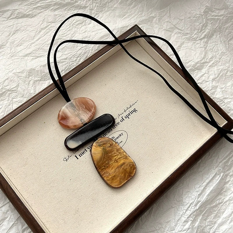 Nadine Bohemian Acrylic Necklace