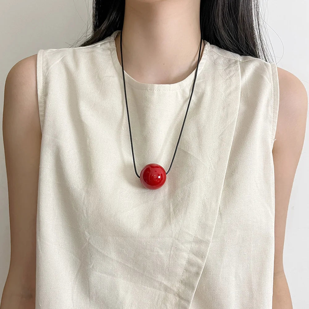Winifred Geometric Ball Necklace