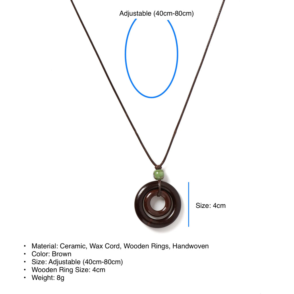 Iris Ceramic Pendant Necklace