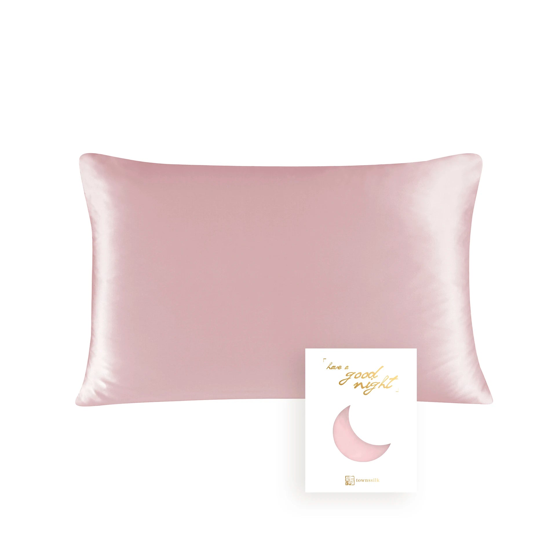 100% Natural Mulberry Silk Pillowcase With OEKO-TEX 22MM Front In 100% Silk & Back in Lenzing Tencel Fabric, 1 Pack