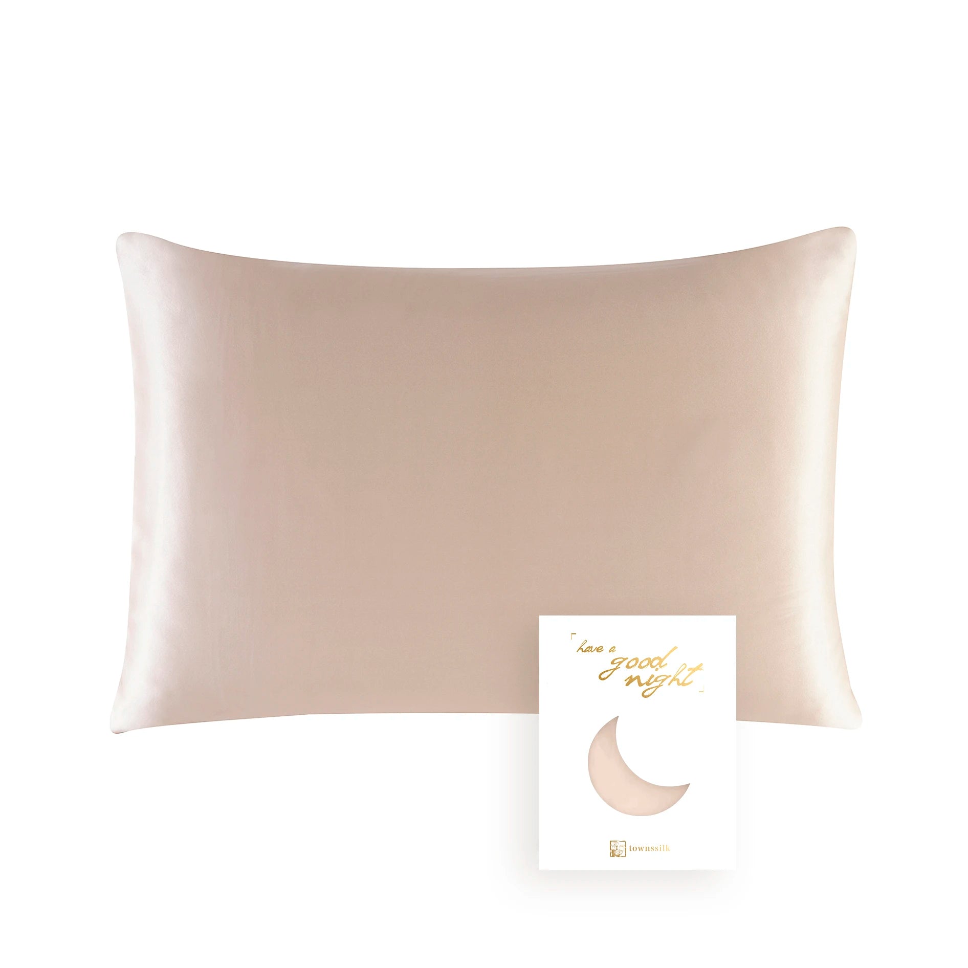 100% Natural Mulberry Silk Pillowcase With OEKO-TEX 22MM Front In 100% Silk & Back in Lenzing Tencel Fabric, 1 Pack