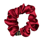 100% Pure Mulberry Silk Large Scrunchies Rubber Bands Hair Ties Gum Elastics Ponytail Holders for Women Girls Hair Accessories