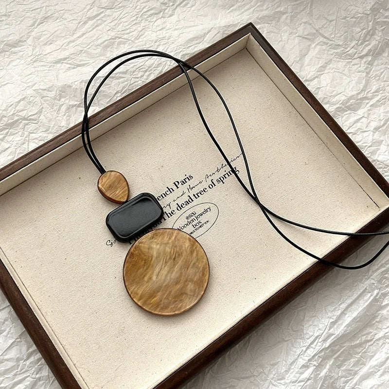 Nadine Bohemian Acrylic Necklace