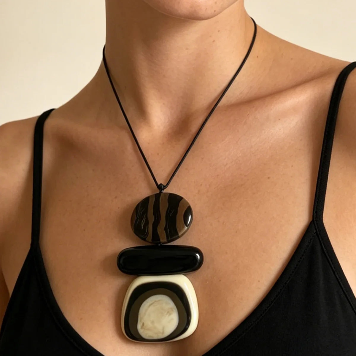 Beatrice Bohemian Acrylic Necklace