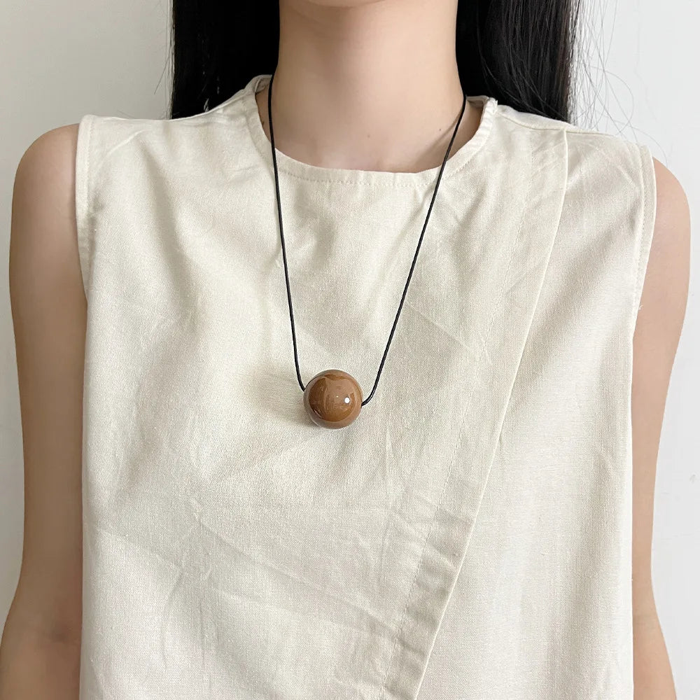 Winifred Geometric Ball Necklace
