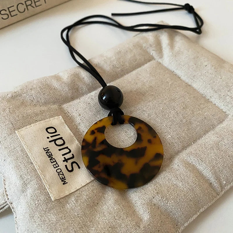 Eleanor Leopard Print Necklace