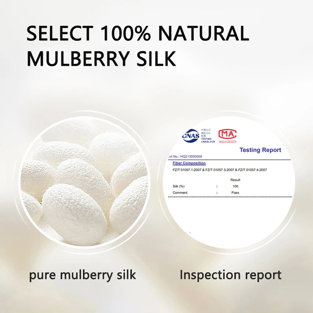 100% Pure Mulberry Silk Scrunchies Hair Bands Ties Gum Elastics Ponytail Holders Pure Color for Women Girls 19 Momme 1.5CM