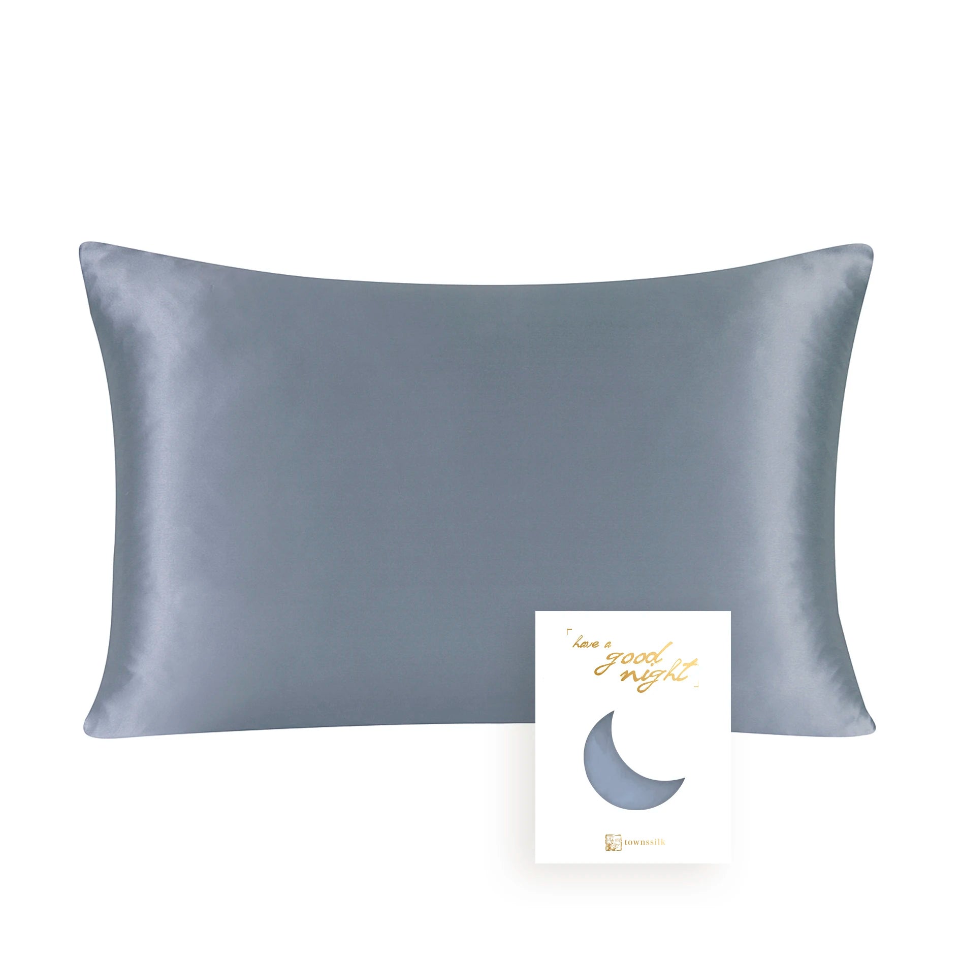 100% Natural Mulberry Silk Pillowcase With OEKO-TEX 22MM Front In 100% Silk & Back in Lenzing Tencel Fabric, 1 Pack