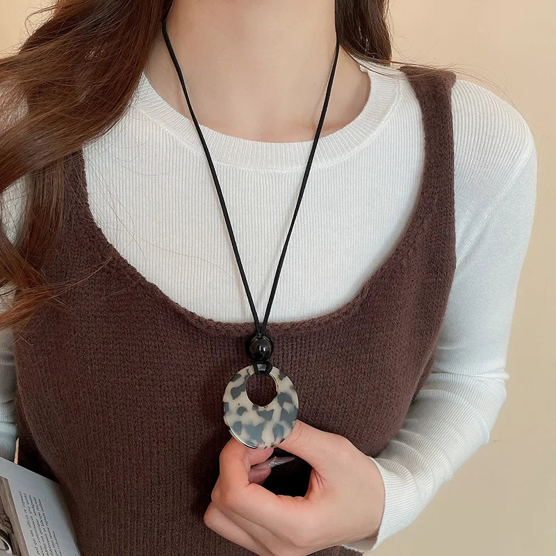 Eleanor Leopard Print Necklace