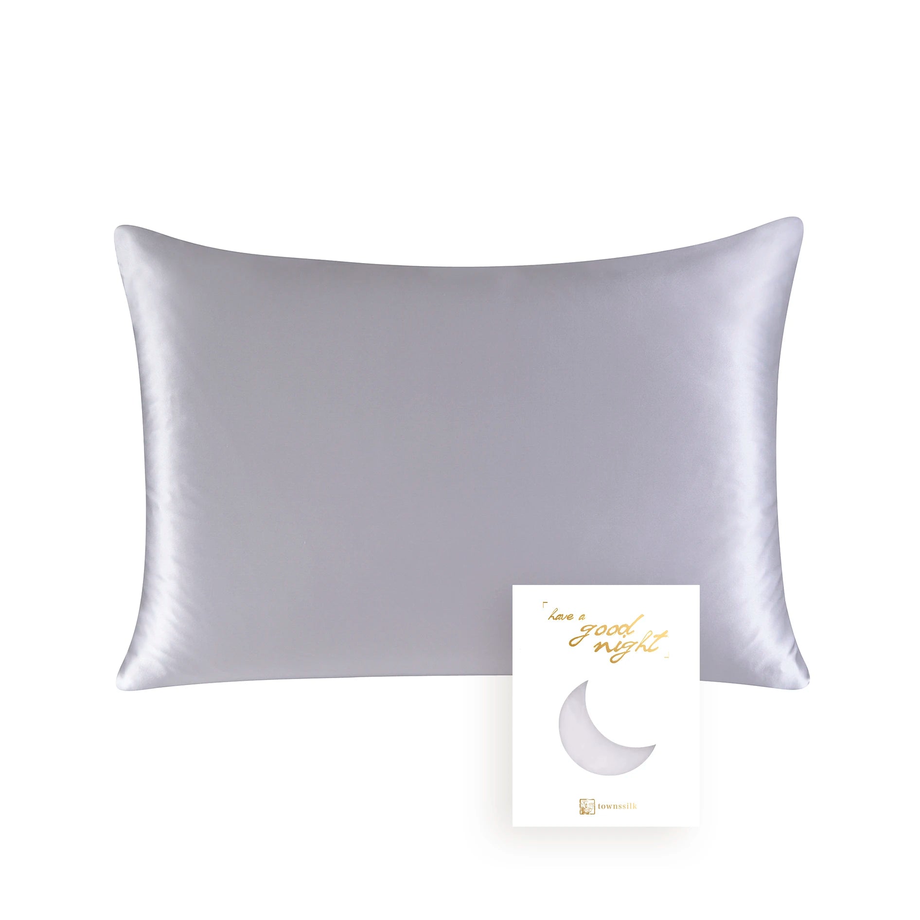 100% Natural Mulberry Silk Pillowcase With OEKO-TEX 22MM Front In 100% Silk & Back in Lenzing Tencel Fabric, 1 Pack