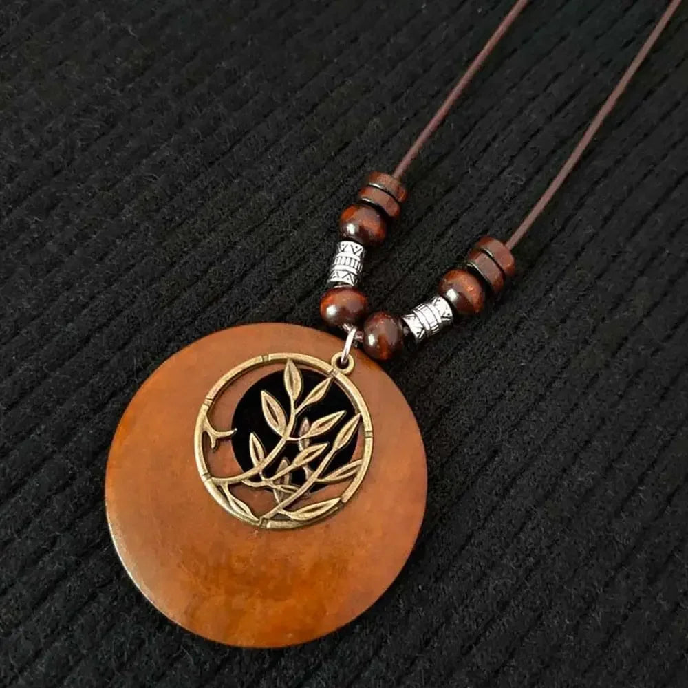 Prudence Carved Owl Pendant Necklace