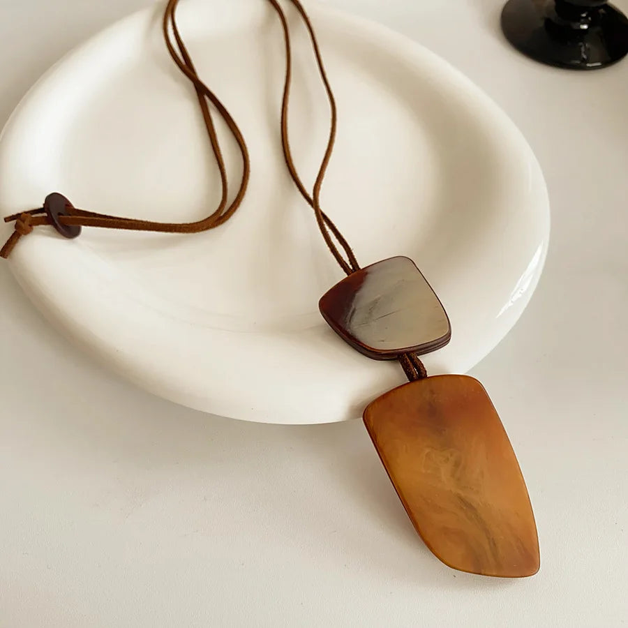 Florence Acrylic Pendant Necklace