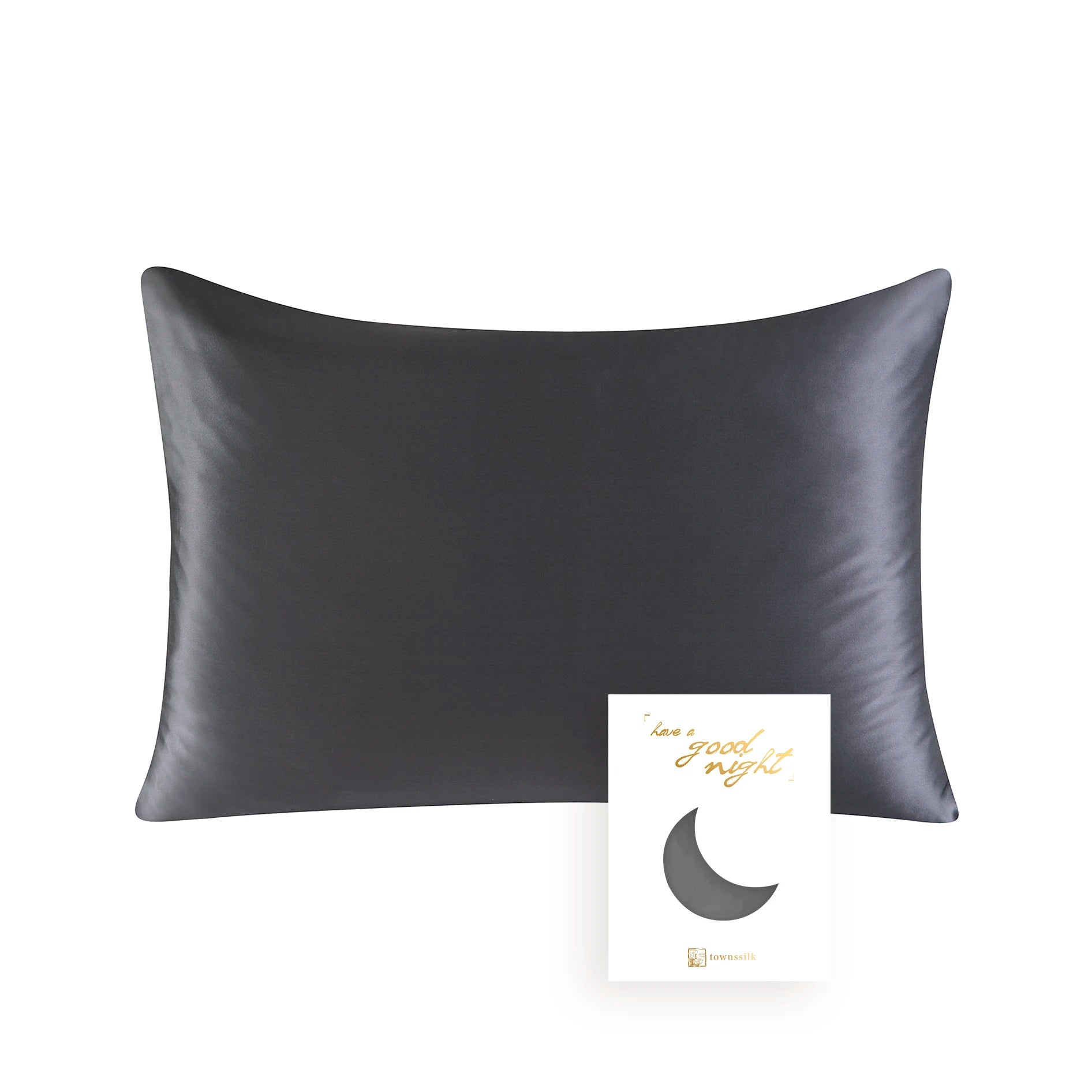 100% Natural Mulberry Silk Pillowcase With OEKO-TEX 22MM Front In 100% Silk & Back in Lenzing Tencel Fabric, 1 Pack